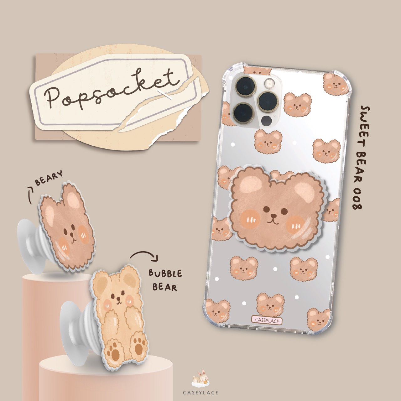 Popsocket Sweet Bear