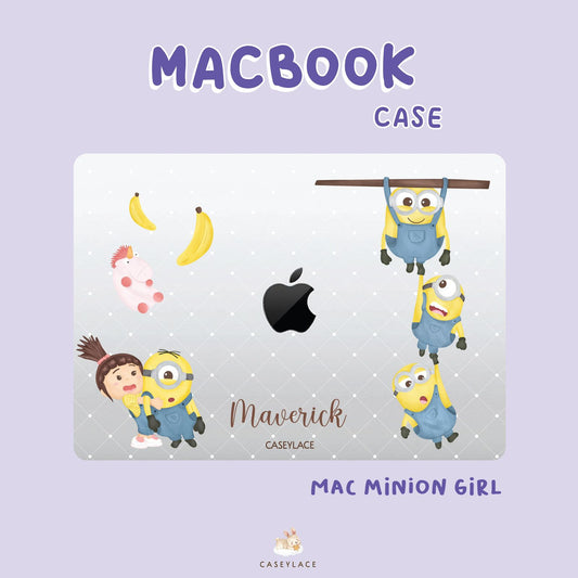 Macbook Case Minnion Girl